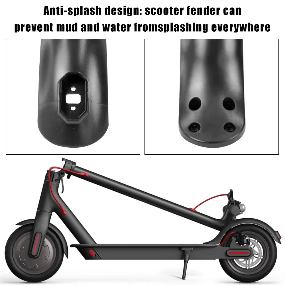 Electric Scooter Rear Mudguard Bracket Tail Light for 4 Screws Fender Rubber Cap Set For 4 holes E-Scooter Fenders Accessories