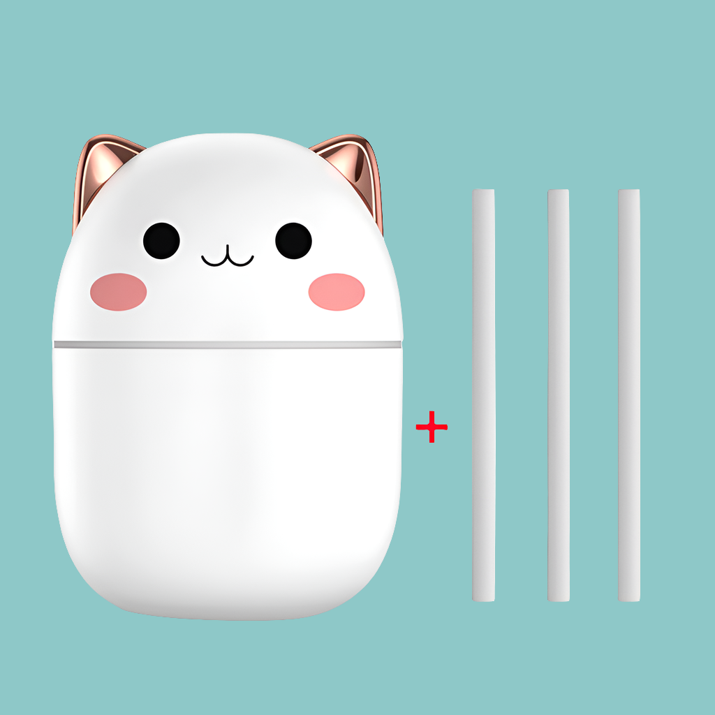 Air Humidifier Cute Cat Ultra-Silent USB Office Household Bedroom Car Aromatherapy Air Purifier With Led Cool Mist Spray
